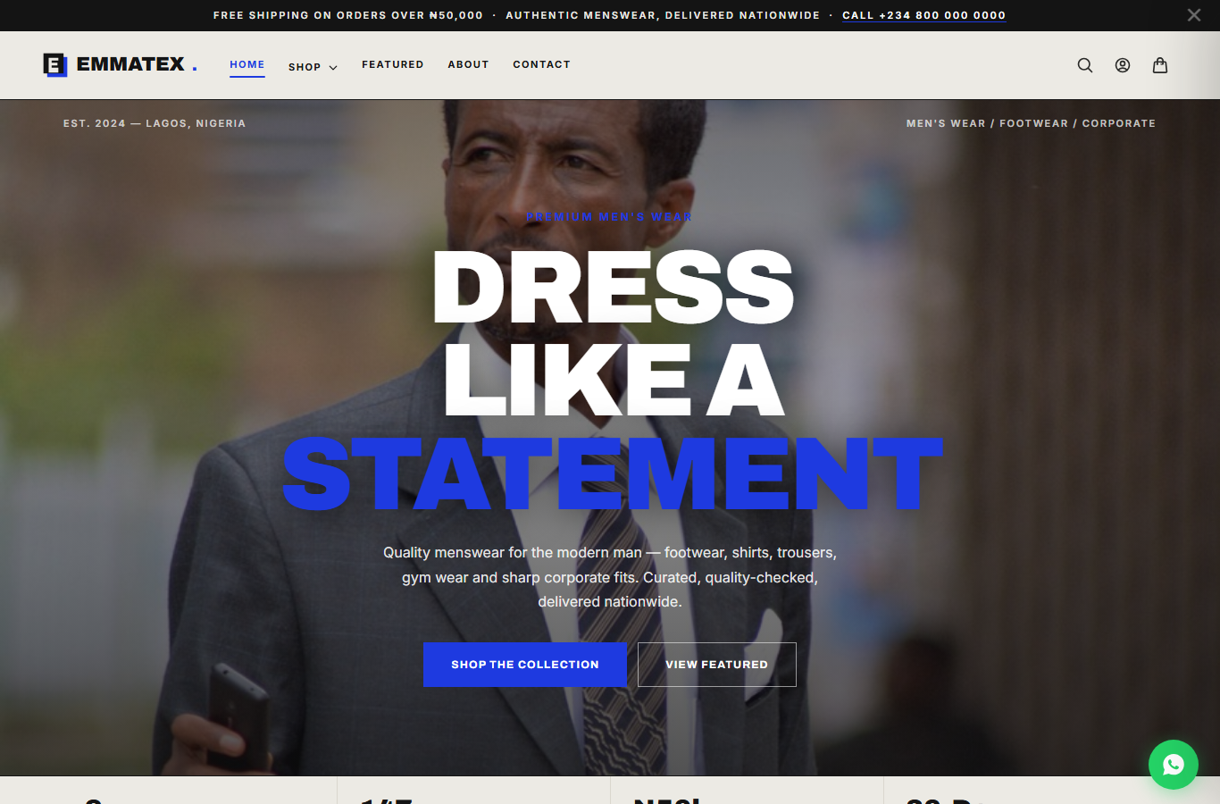Emmatex Fashion Plug website preview